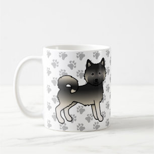 Caneca De Café Agouti Alaskan Malamute Cute Dog & Paws