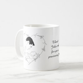 Caneca De Café Agradeça a Jeová pelo seu precioso presente - Papa
