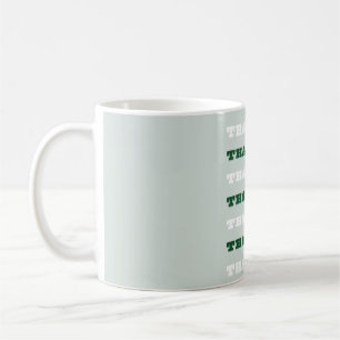Caneca De Café Agradecido, citação de gratidão, Verde