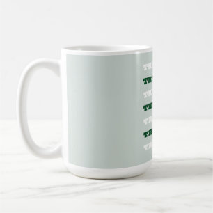 Caneca De Café Agradecido, citação de gratidão, Verde