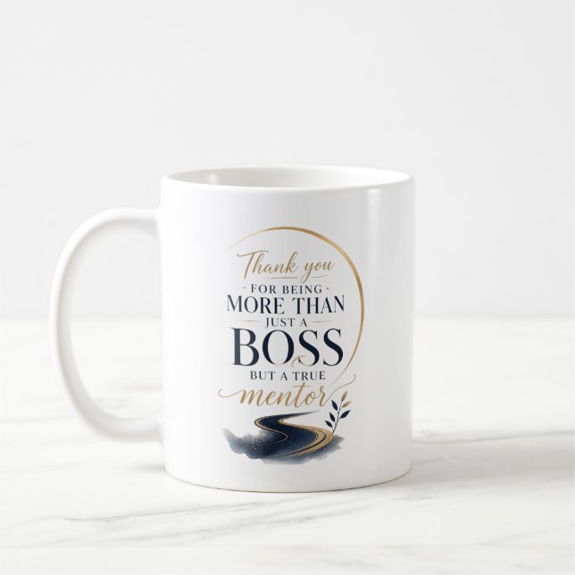 Caneca De Café Agradecimento a um Chefe Incrível (Esquerda)