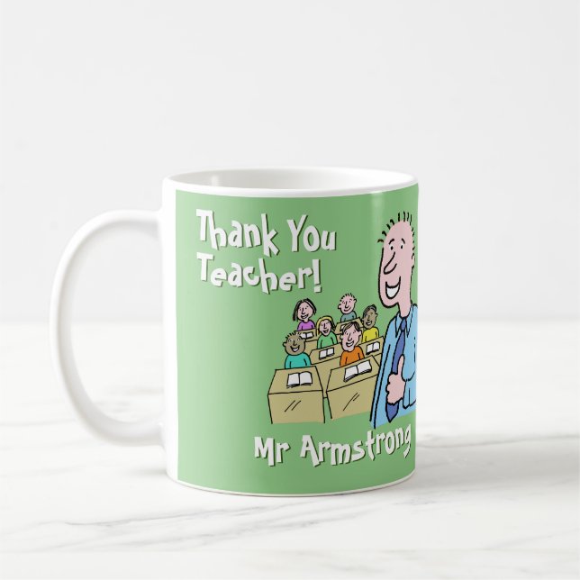 Caneca De Café Agradecimento a um Professor (Esquerda)