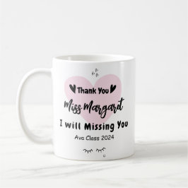Caneca De Café Agradecimento ao Professor Obrigado Escola Persona