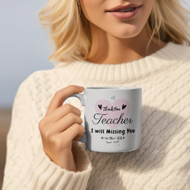 Caneca De Café Agradecimento ao Professor Obrigado Escola Persona