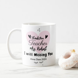 Caneca De Café Agradecimento ao Professor Obrigado Escola Persona