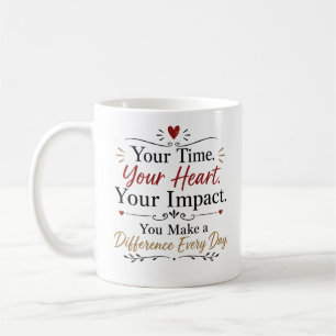 Caneca De Café Agradecimento aos Voluntários – Obrigado