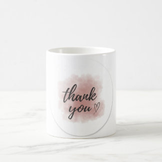 Caneca de Café Agradecimento Aquarela Fofa