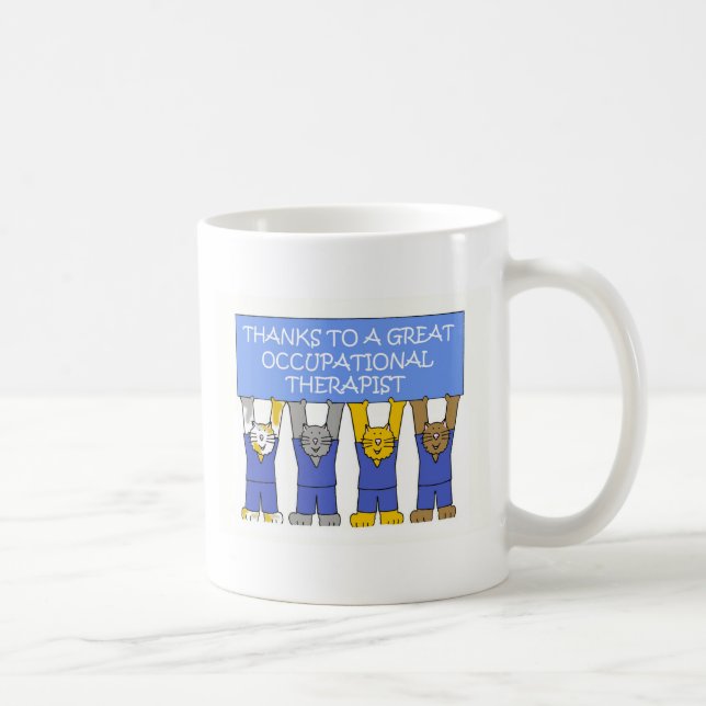 Caneca De Café Agradecimentos do terapeuta ocupacional (Direita)