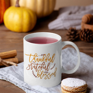Caneca De Café Agradeço a sua benção inspiradora ação de agradeci