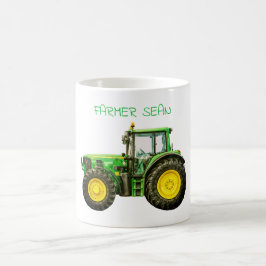 Caneca De Café Agricultores John Deere Trator