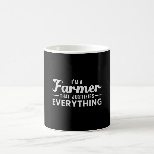 Caneca De Café Agricultura fazenda Agricultora Funny Trator Gift (Centro)