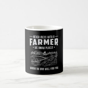 Caneca De Café Agricultura Fazenda, Agricultura Funny Trator Pres