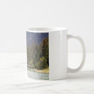Caneca De Café Agrida com a foto de Alaska, montanhas, rio