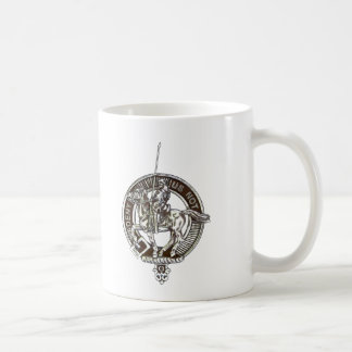 Caneca De Café Agrida com crista da sociedade e mapa do tartan de