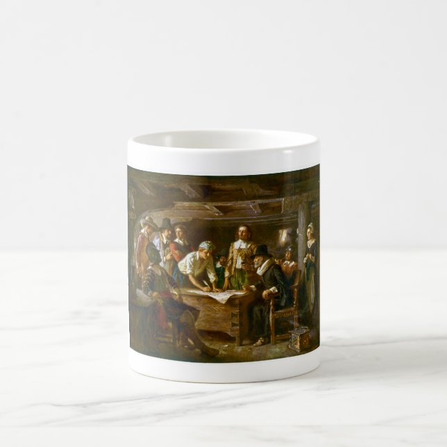 Caneca De Café AGRIDA o estojo compacto de Mayflower Jean 1620 (Centro)
