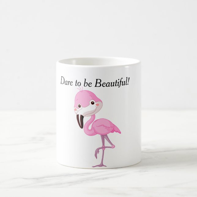 Caneca De Café Agrida ousá-lo ser bonito - estilo do flamingo (Centro)