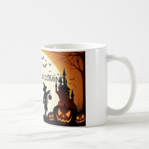 Caneca De Café Agride o Dia das Bruxas