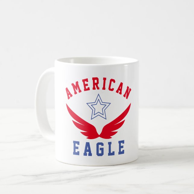 CANECA DE CAFÉ ÁGUA AMERICANA - LIBERDADE (Frente Esquerda)