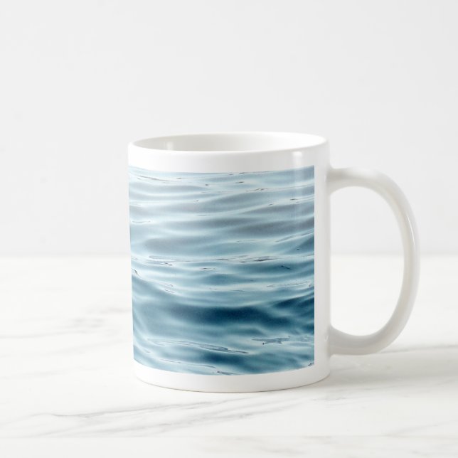 Caneca De Café Água azul ondulada (Direita)