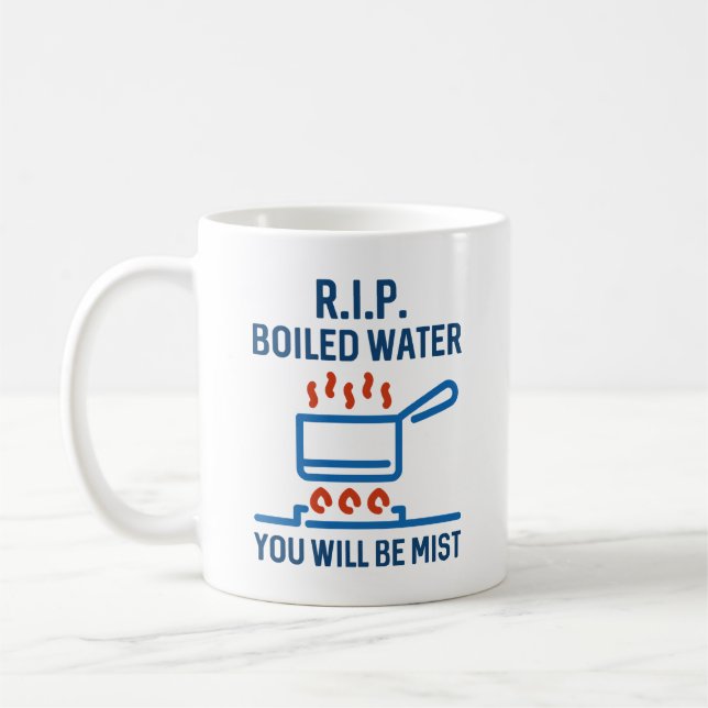 Caneca De Café Água Fervida Rasgada (Esquerda)