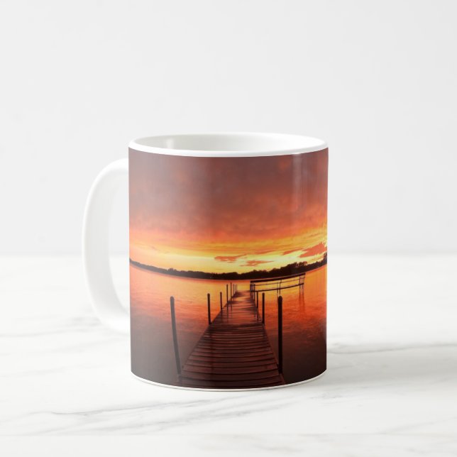 Caneca De Café Água | Lago Minnetonka, Minnesota (Frente Esquerda)