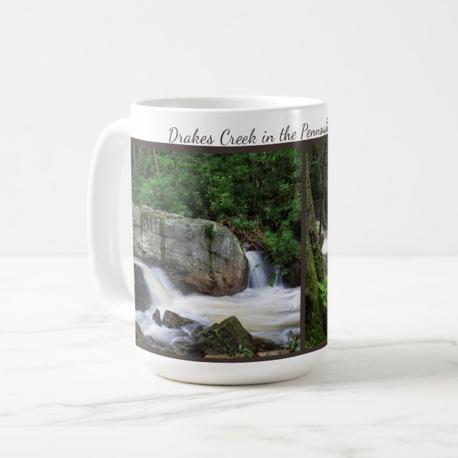 Caneca De Café Água Tumulante Em Drakes Creek (Frente Esquerda)
