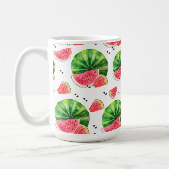 CANECA DE CAFÉ ÁGUA VERMELHA E GREEN WATERMELON SLICES (Esquerda)