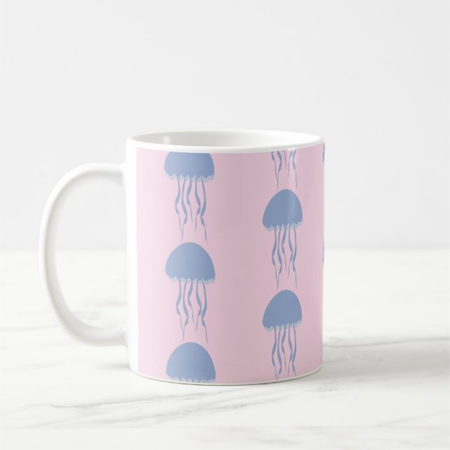 Caneca De Café Água-viva Rosa (Esquerda)