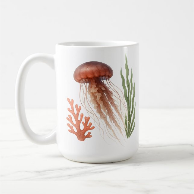 Caneca De Café Água-vivas (Esquerda)