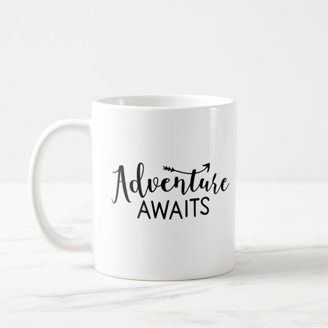 Caneca De Café Aguardam Aventura (Esquerda)
