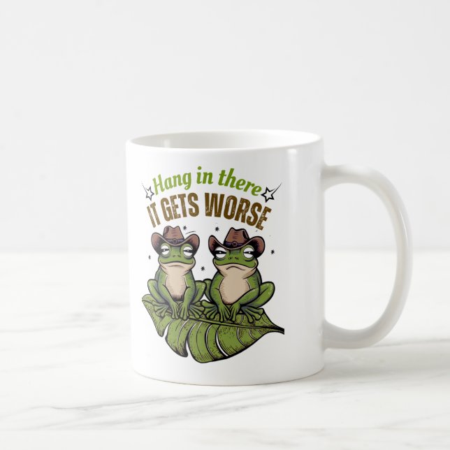 Caneca De Café Aguente-se, piora - Sapo Mug (Direita)