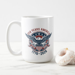 Caneca De Café Águia Americana Antiga 250 Anos América – 1776-202