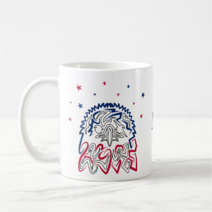 Caneca De Café Águia Americana do Dia da Independência