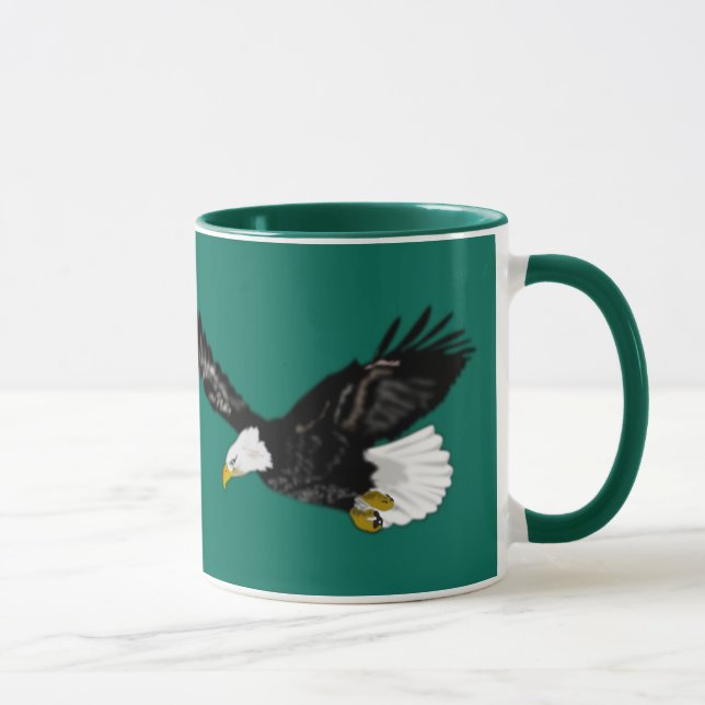 Caneca de café Águia Americana Voadora (Direita)