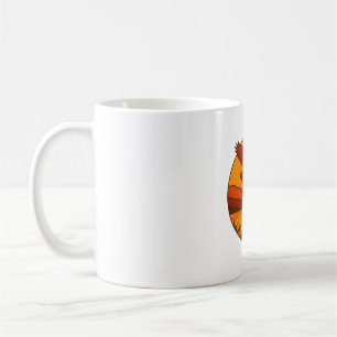 Caneca De Café Águia ao Sol - Arte Retro Selvagem à Natureza