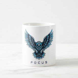 Caneca De Café Águia Azul Futurista