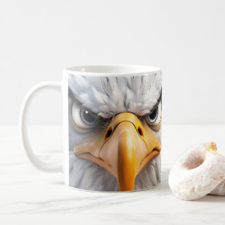Caneca De Café Águia Balda Sarcástica Face Mug