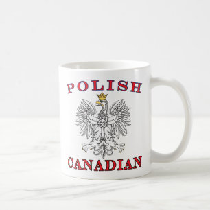Caneca De Café Águia Branca Polonesa Canadiana