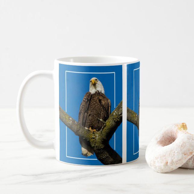 Caneca De Café Águia caida com borda (Com Donut)