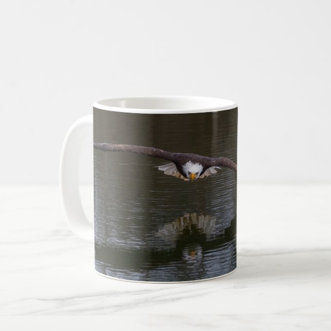 Caneca De Café Águia Cálida Em Voo Coffee Mug (Frente Esquerda)