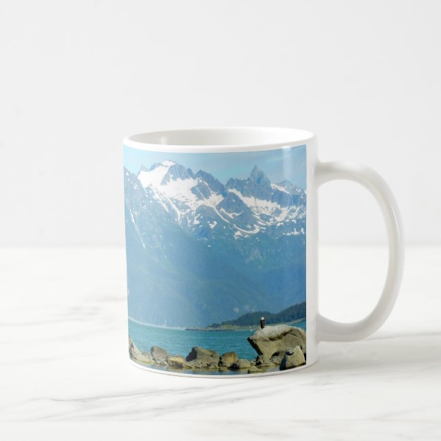 Caneca De Café Águia-careca em Skagway Alasca (Direita)
