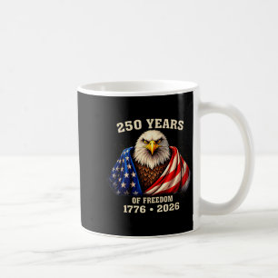 Caneca De Café Águia da Liberdade 250 Anos Design 1776