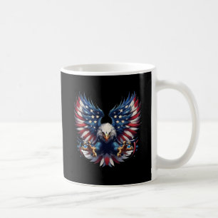 Caneca De Café Águia de bandeira americana, Clipe de Sublimação P