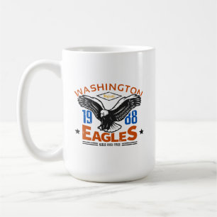 Caneca De Café Águia de Washington 1988 Vintage Eagle