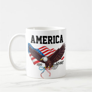 Caneca De Café Águia do 250º Aniversário dos EUA em PNG Águia P