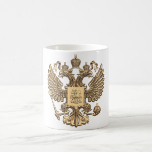 Caneca De Café Águia dobro de Rússia