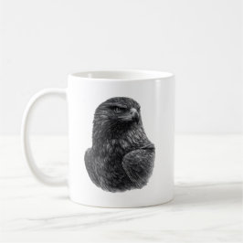Caneca De Café Águia Dourada Preto e Branco