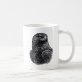 Caneca De Café Águia Dourada Preto e Branco