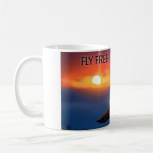 Caneca De Café Águia Livre de Voo