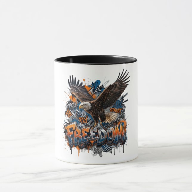 Caneca de Café Águia Majestosa | Caneca de Arte de (Centro)